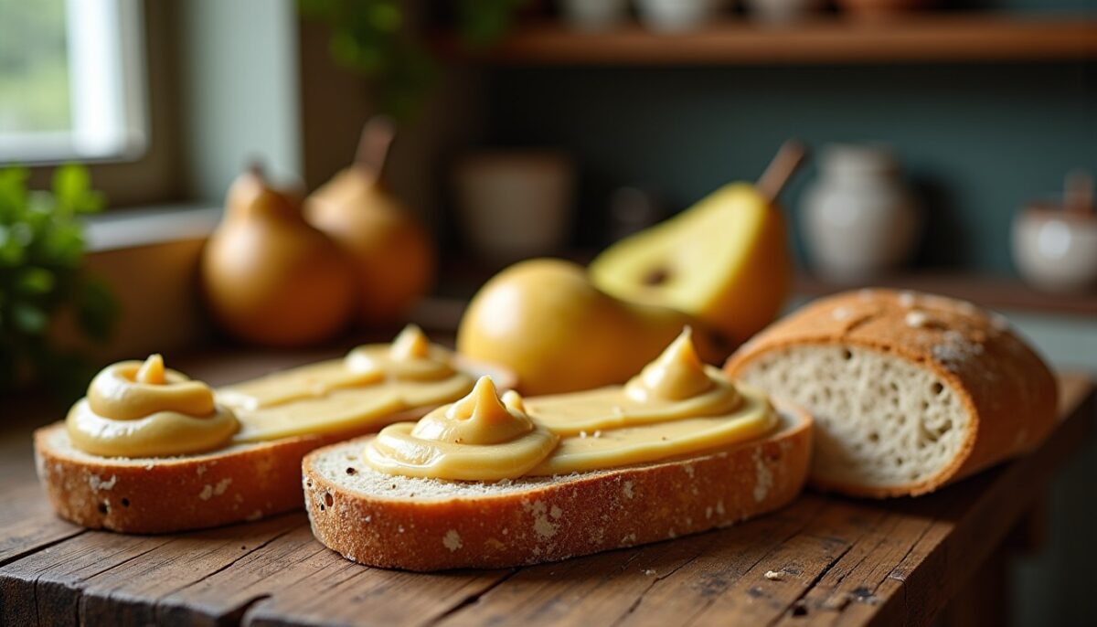 Délicieuse tartinade légère à la poire et fève tonka : douceur et originalité au rendez-vous