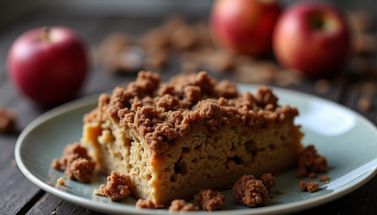 Délice léger : recette savoureuse de crumble aux pommes et cacao