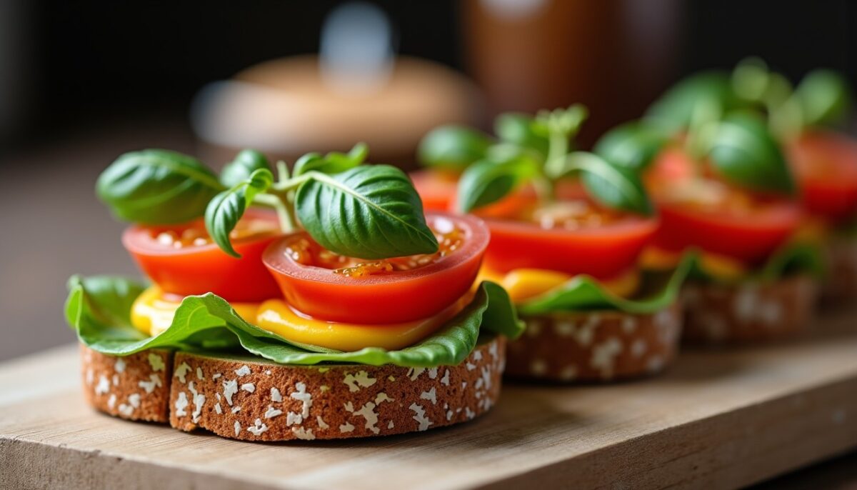 Délicieux sandwich viennois au fromage fondant, tomates fraîches et roquette piquante : recette gourmande à découvrir