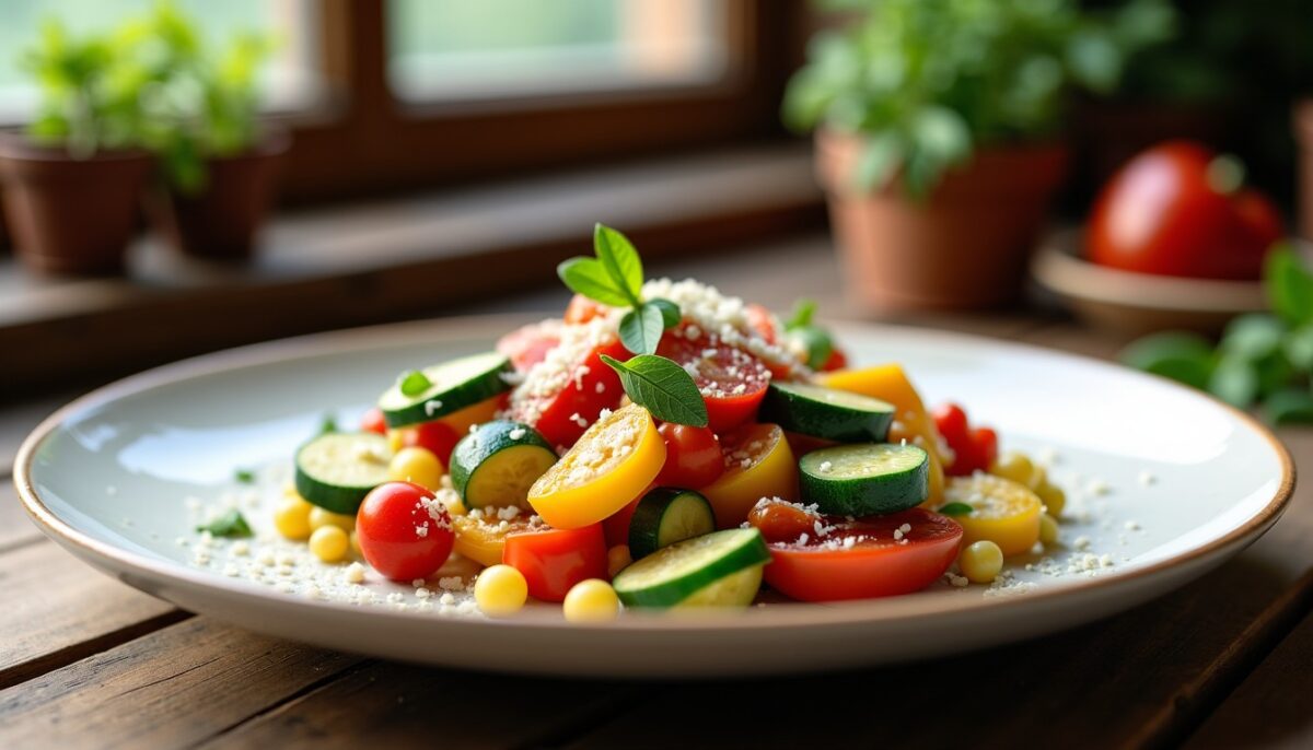 Délice léger de légumes au parmesan : une recette savoureuse et équilibrée