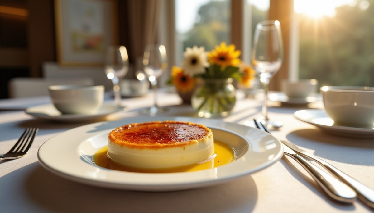 Délice Frais : Crème Brûlée Allégée au Vin Blanc, une Recette Gourmande et Légère