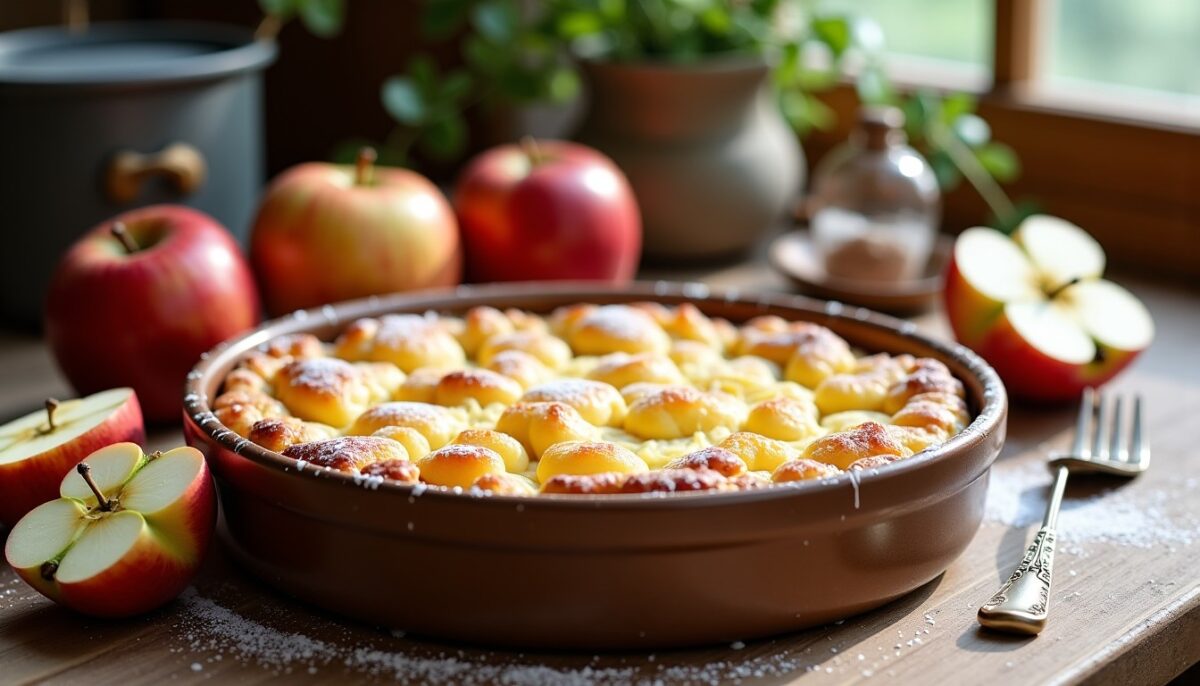 Clafoutis aux pommes aérien : une recette facile et délicieuse