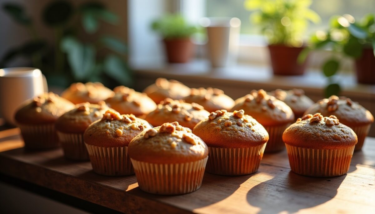Délicieux muffins aux noix allégés : une recette simple et express