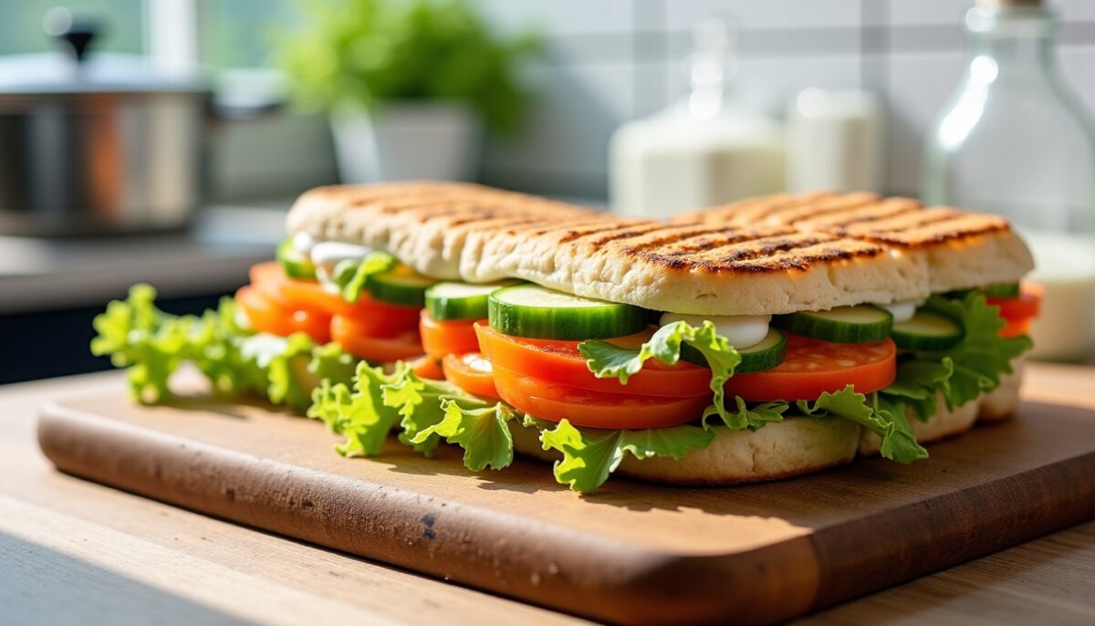 Panini gourmand au surimi, légumes croquants et mayonnaise légère : une recette simple et délicieuse