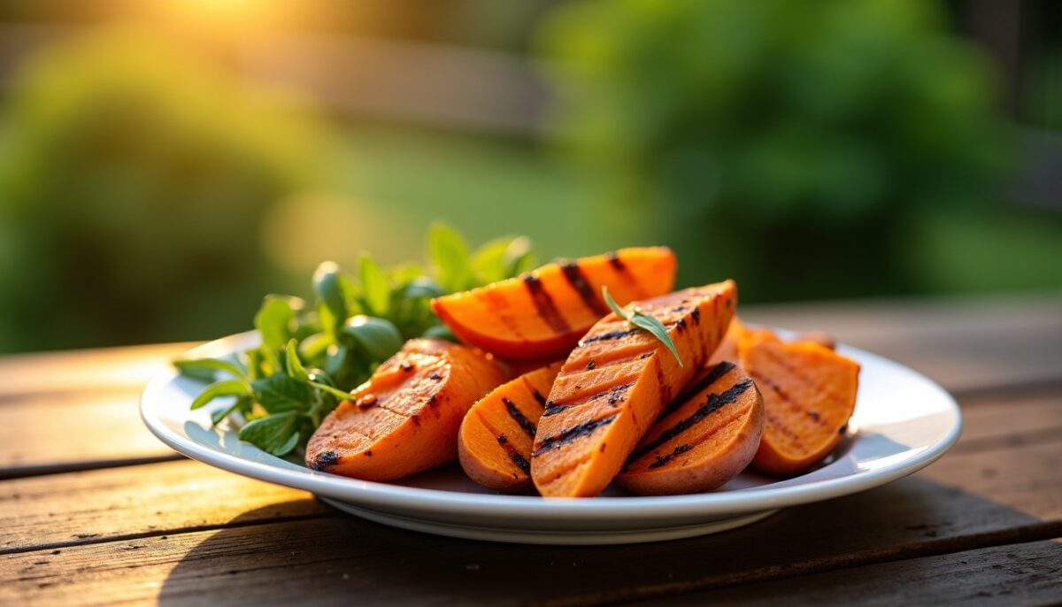 Délice épicé : Patate douce grillée, recette légère et pleine de saveurs