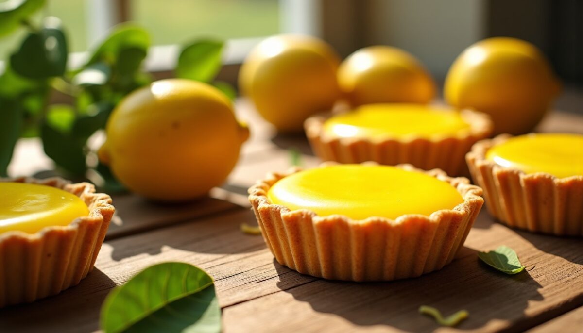 Délice acidulé : Tartelettes au lemon curd maison, légères et savoureuses
