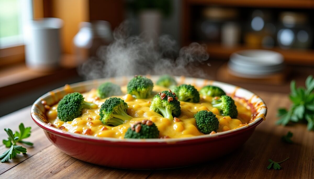 Délice fondant : Gratin de brocoli au camembert, une recette simple et gourmande
