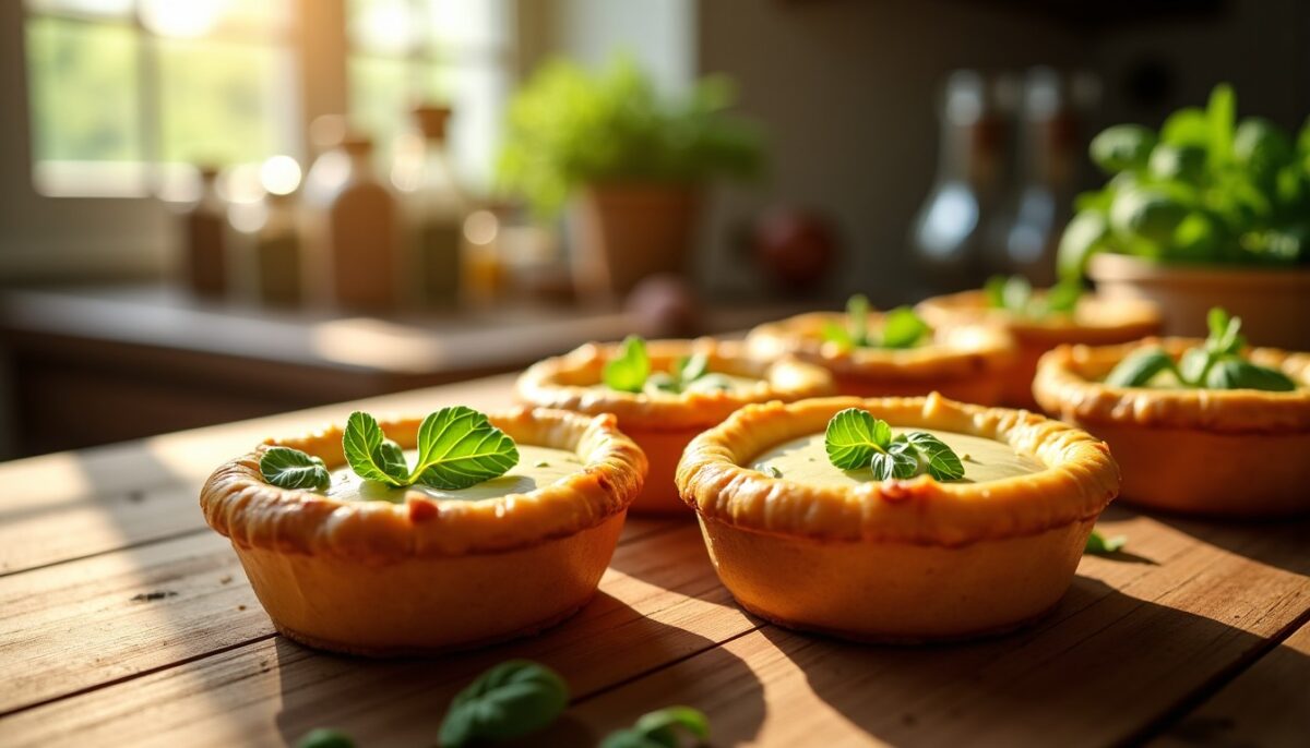 Délicieuses tartelettes au fromage frais et fines herbes : une recette savoureuse à découvrir