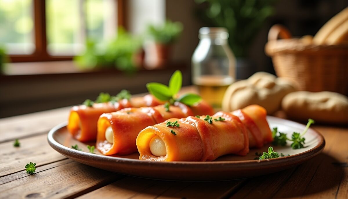 Délices roulés au jambon et fromage de brebis : la recette savoureuse à ne pas manquer