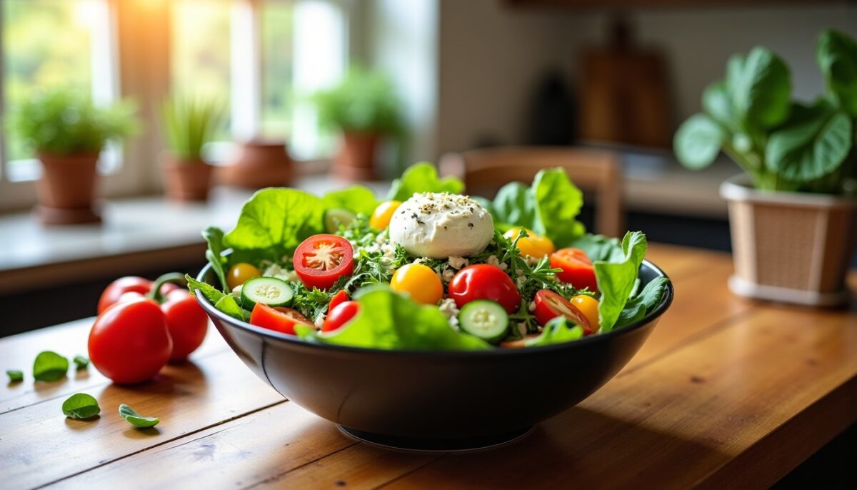 Délice sain : Bowl gourmand au fromage de chèvre et ses couleurs vitaminées