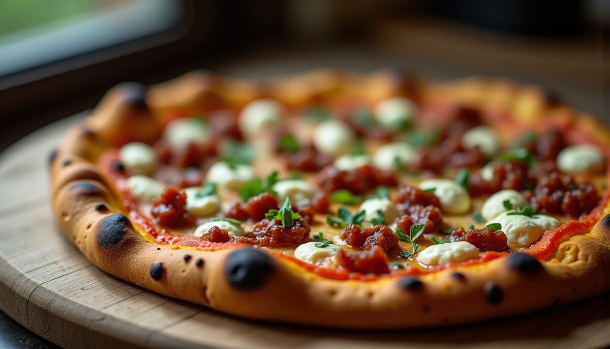 Délice Gourmand : Recette Inratable de Pizza au Chèvre et Lardons