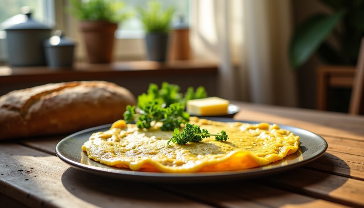 Omelette au Bleu d’Auvergne : savourez l’authenticité fromagère dans chaque bouchée