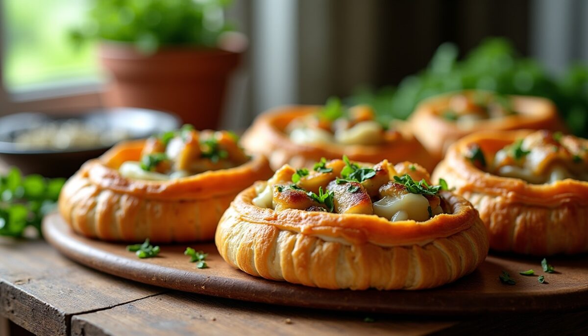 Délicieux chaussons aux sardines, fromage frais, ail et fines herbes : une recette savoureuse à découvrir