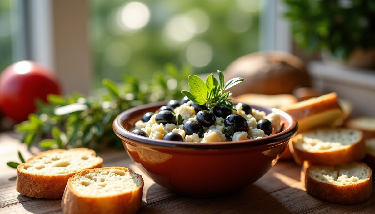 Délice méditerranéen : Tapenade d’olives noires et chèvre frais, la recette incontournable