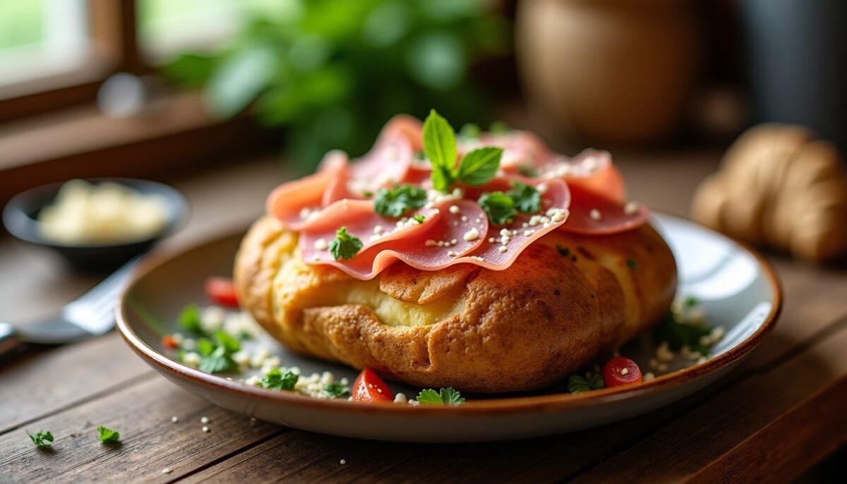 Délicieuse pomme de terre garnie au jambon de Parme : une recette pleine de saveurs