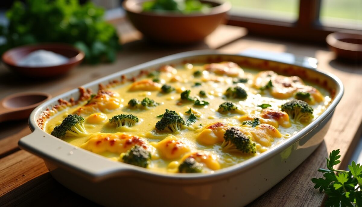 Délicieux gratin de brocolis crémeux au fromage frais : une recette simple et savoureuse