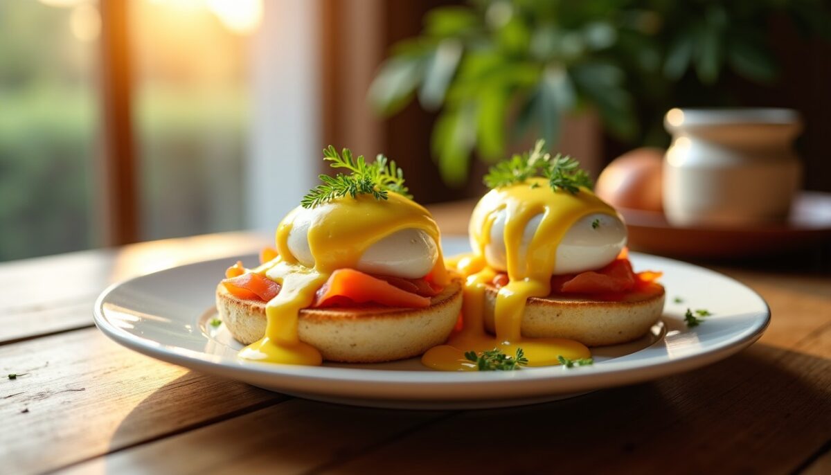 Œufs Bénédicte au Saumon Fumé : Recette Légère avec une Sauce Hollandaise à l'Aneth et au Citron