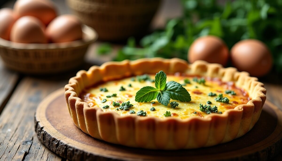 Quiche sans pâte au fromage bleu : une recette simple et délicieuse à découvrir