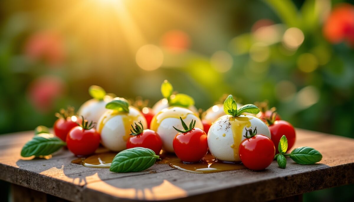 Délicieuses bouchées légères à la mozzarella et tomates cerises : la recette fraîcheur parfaite