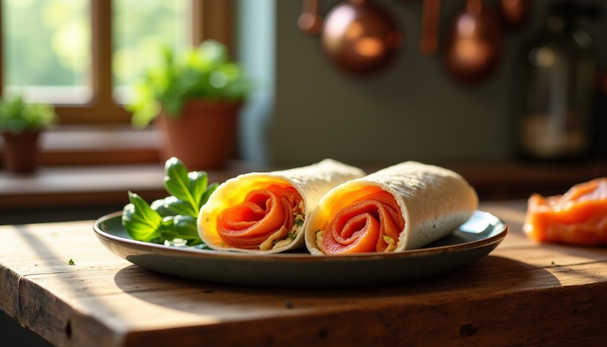 Délice de Wraps au Coulommiers et Saumon : une recette gourmande et raffinée