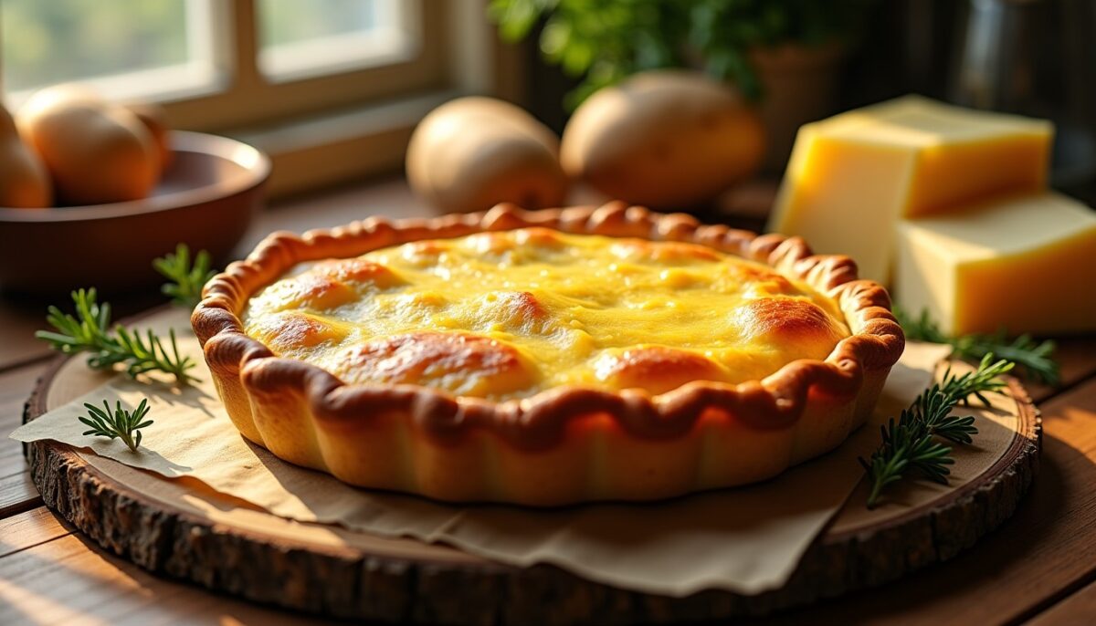 Délicieuse tourte fondante aux pommes de terre et fromage : la recette incontournable