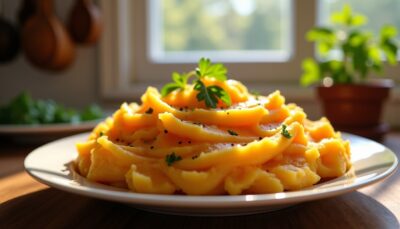 Délicieuse Purée Onctueuse aux Pommes de Terre et Patate Douce : Recette Facile et Gourmande