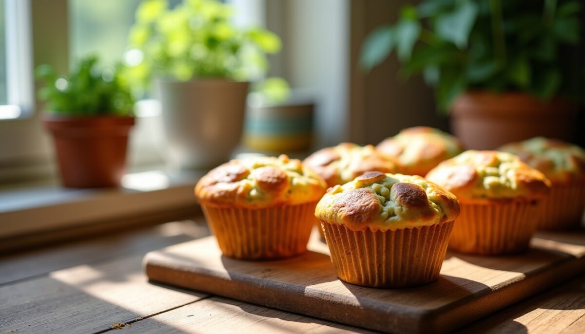 Délicieux muffins moelleux aux courgettes, jambon et fromage frais : la recette incontournable
