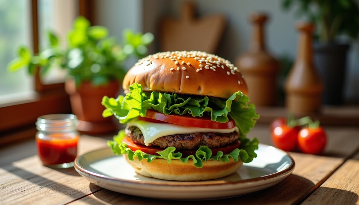 Délice de burger au fromage de chèvre : une recette savoureuse et rapide à préparer