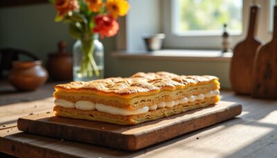 Délicieux Mille-Feuille à la Crème Pâtissière Légère : Recette Facile et Gourmande