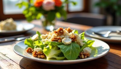 Découvrez la recette gourmande de la salade d’endives au roquefort et noix croquantes