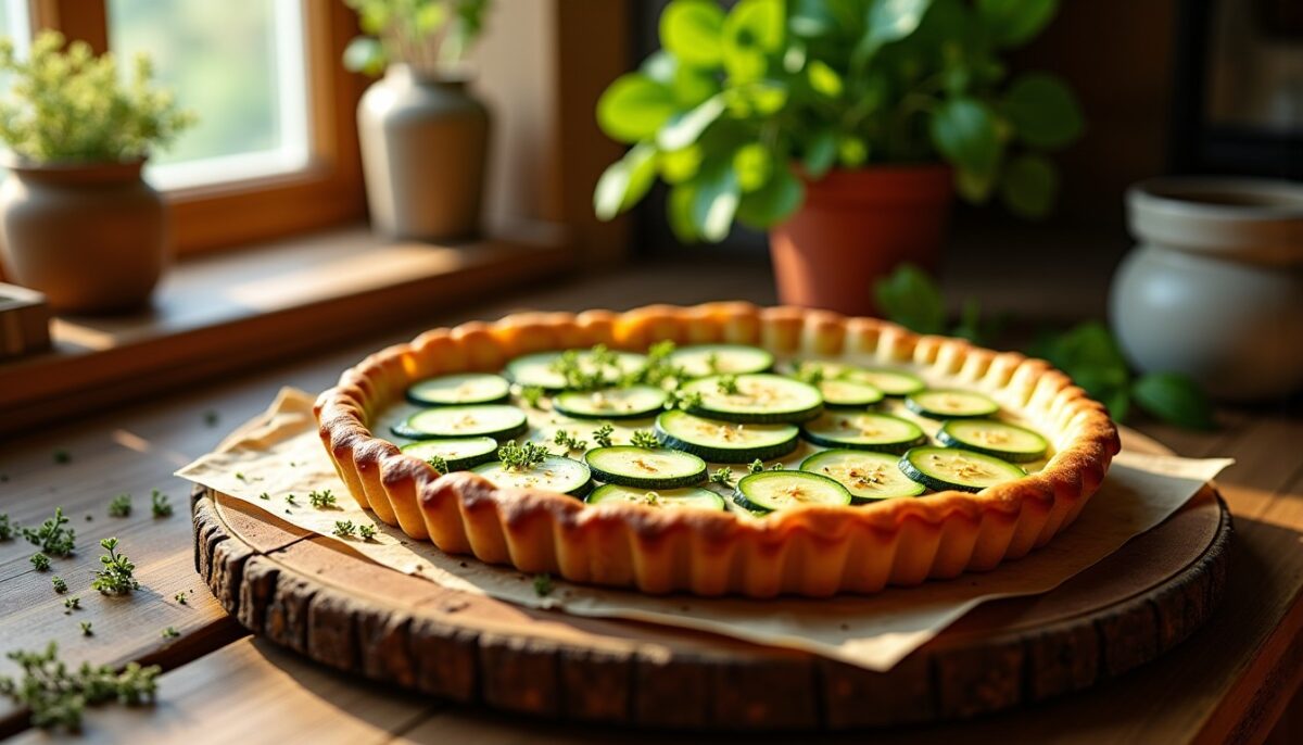 Délicieuse tarte courgettes et chèvre : une recette gourmande à savourer