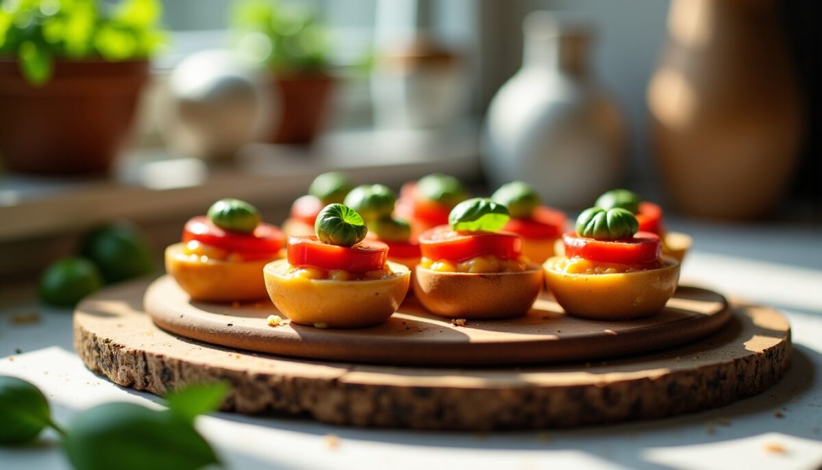 Délicieuses bouchées au fromage et tomate : une recette simple et gourmande