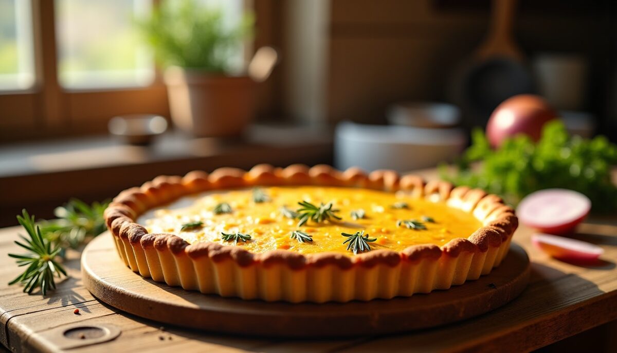 Délicieuse tarte au Morbier : recette savoureuse et facile à réaliser