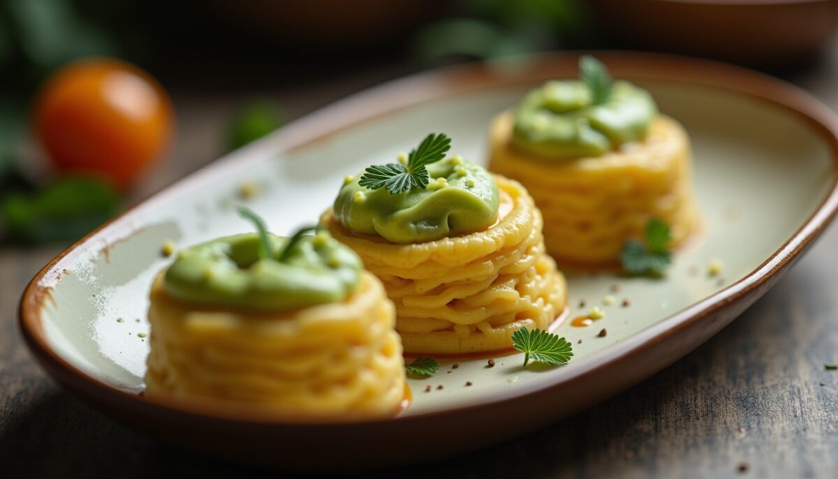 Délice de pâtes au chou vert croquant et fromage fondant
