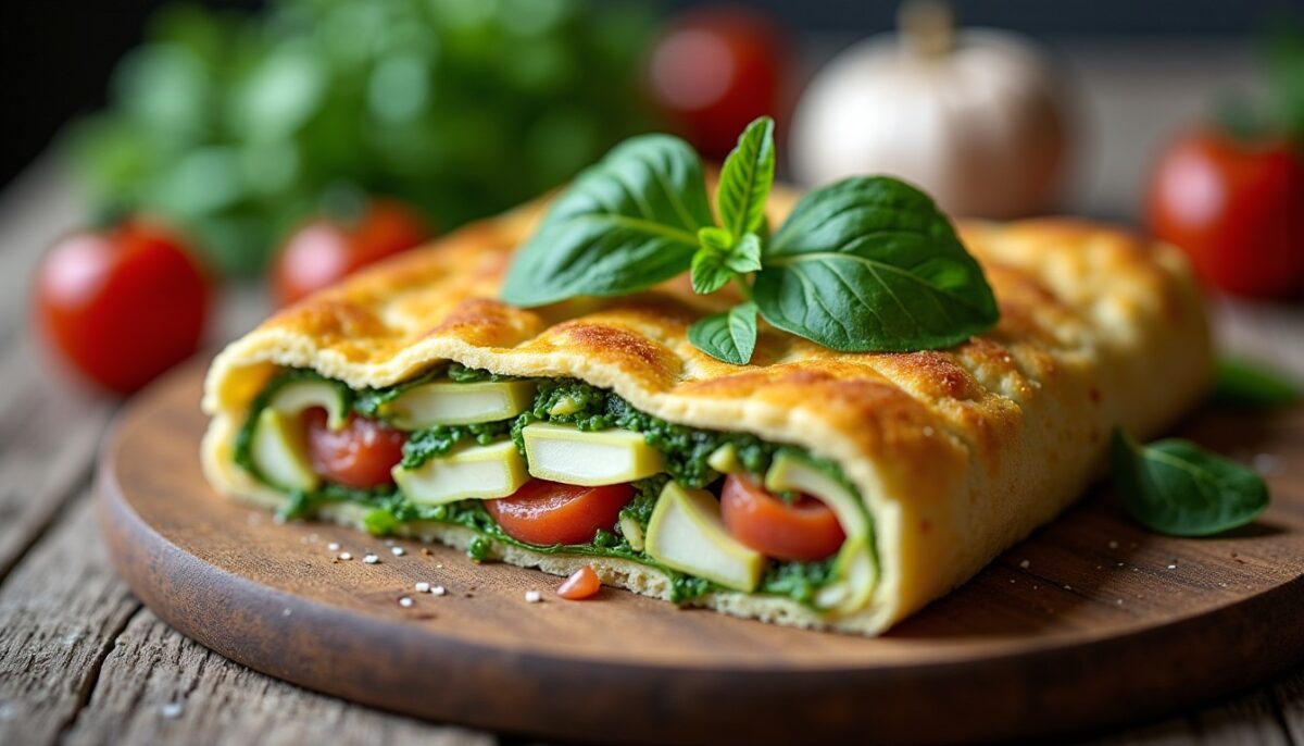 Délice de millefeuille de légumes frais au chèvre : une recette savoureuse et légère