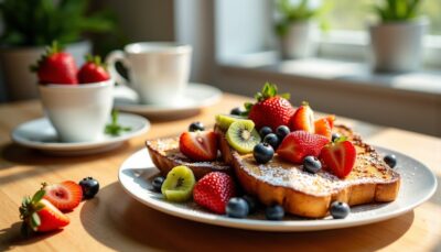 Pain perdu léger aux fruits frais : le petit-déjeuner détox parfait