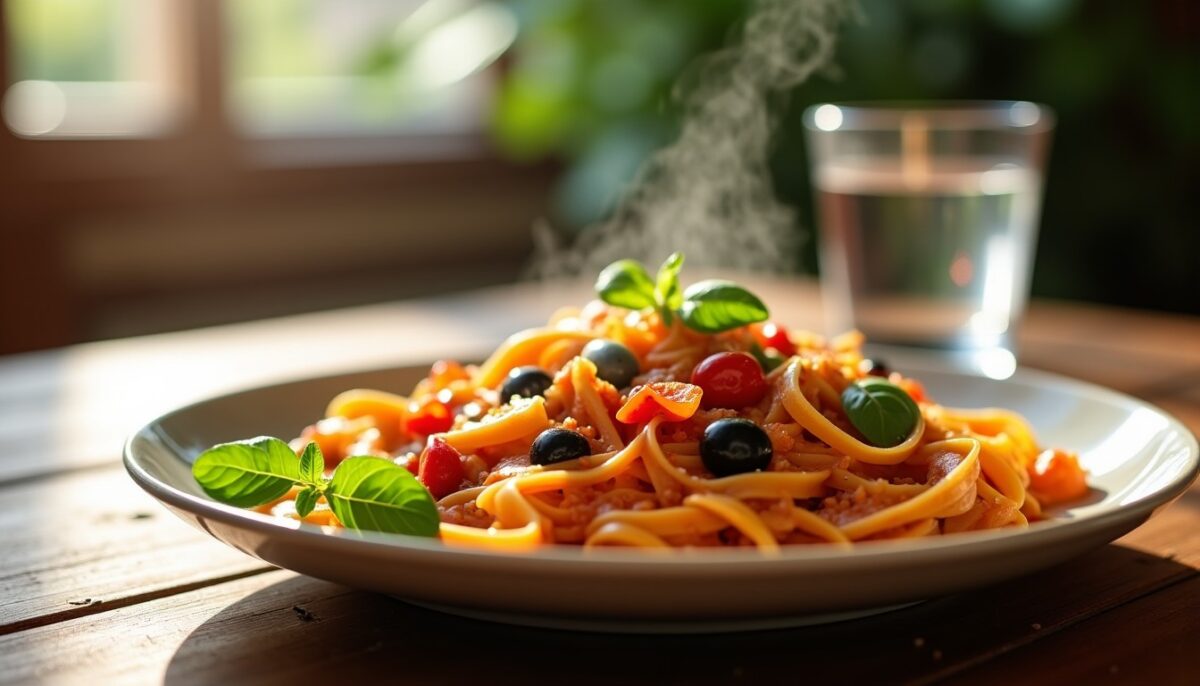 Tagliatelles légères à la mode basquaise : une recette gourmande et équilibrée
