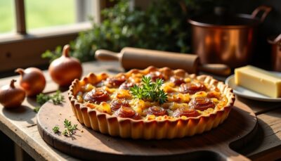 Délice classique : la recette authentique de la tarte à l’oignon