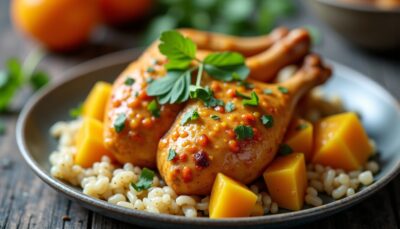 Délicieux poulet sucré-salé au curry et ananas : recette légère et pratique en sachets