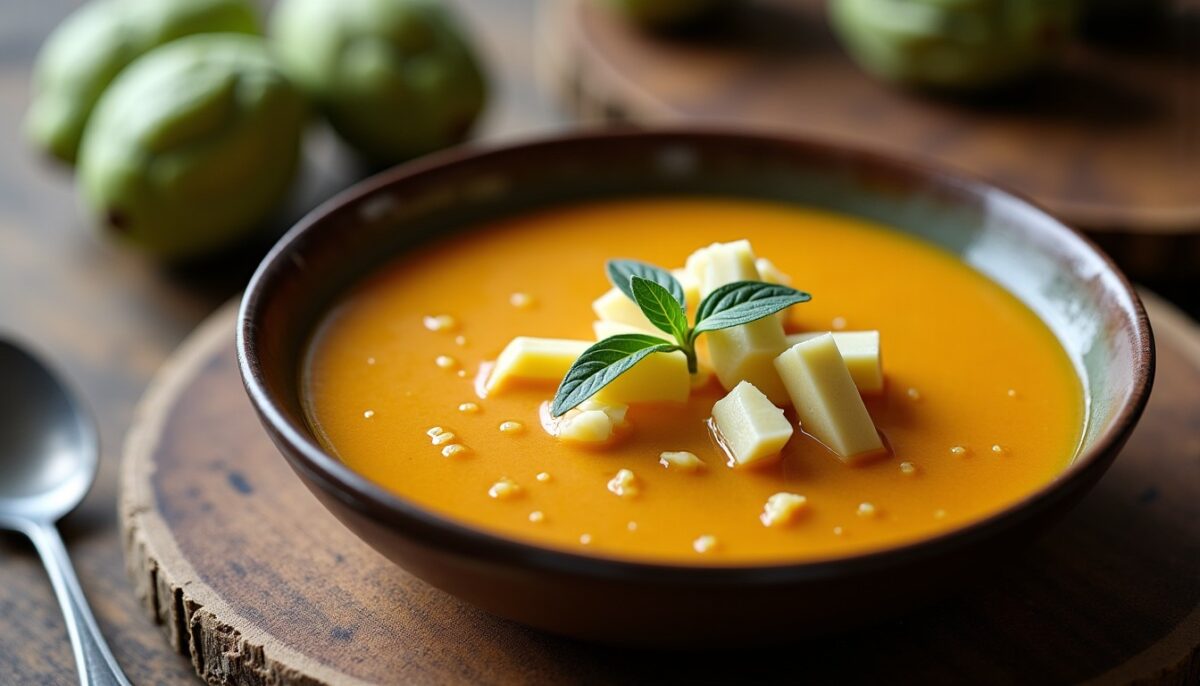 Délice crémeux : Velouté de cœurs d’artichauts au fromage frais, simple et savoureux