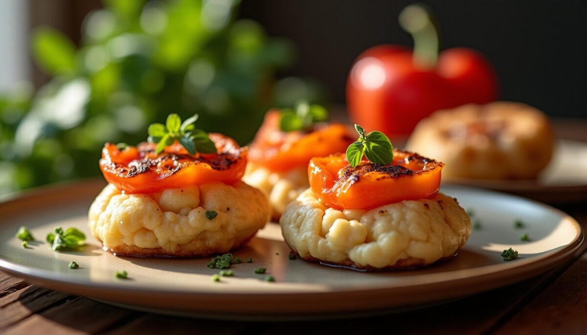 Délice apéritif : roulés au fromage de brebis et poivrons grillés, une recette pleine de saveurs