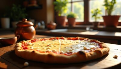 Délice basque : savoureuse pizza au fromage de brebis à découvrir