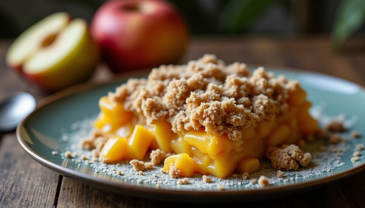 Délicieux Crumble Léger aux Pommes et Poires Cannelle : Une Recette Simple et Gourmande