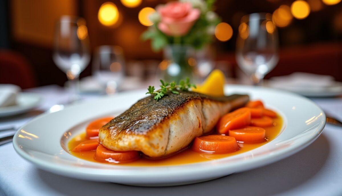 Pavé de truite à l’orange accompagné de carottes glacées au miel : une recette légère et savoureuse