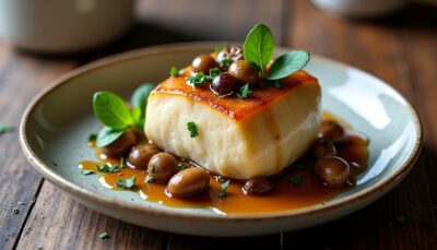 Magret de canard cœur fondant : farce au fromage bleu et champignons savoureux