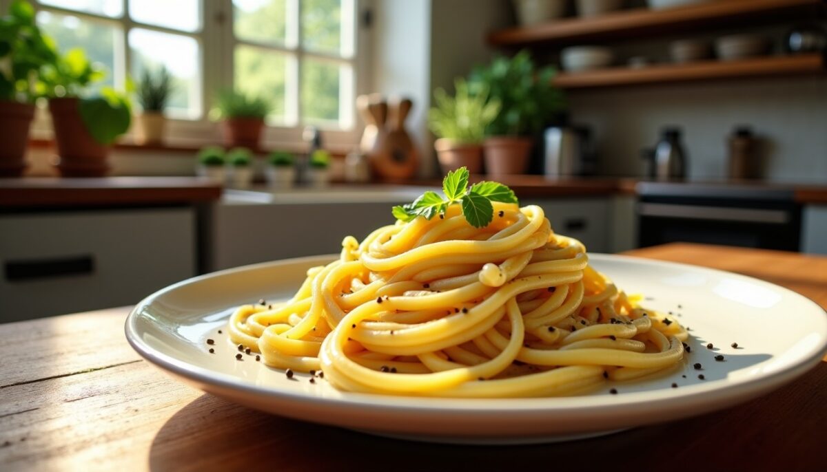 Délicieuse recette de pâtes à la sauce crémeuse au chèvre