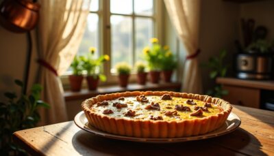 Quiche aux Champignons et Fromage : Un Fondant Savoureux à Déguster