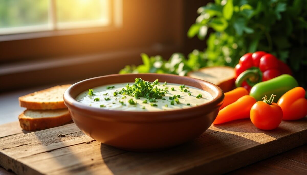 Trempette gourmande aux herbes fraîches et fromage de chèvre : une recette pleine de saveurs