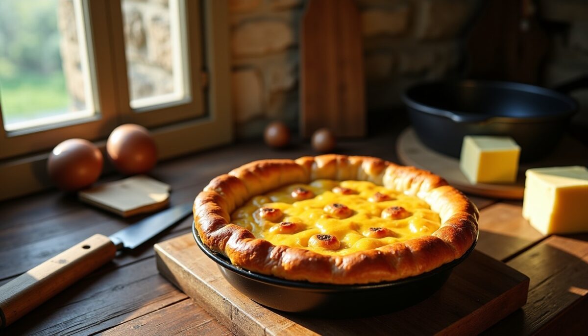 Délice rustique : la tourte campagnarde au camembert fondant