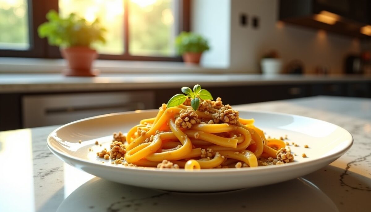 Délices de pâtes aux noix et ail : une sauce légère pleine de saveurs